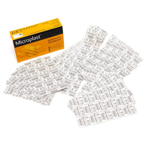 Microplast - Sterile W/proof Plasters Asstd Bx 100 - Life Cleaning & Hygiene Supplies - 86922