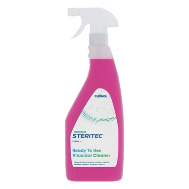 Cleenol - Steritec Virucidal Cleaner - Ready To Use 750ml - Life Cleaning & Hygiene Supplies - STE - VC - RTU - 6X750