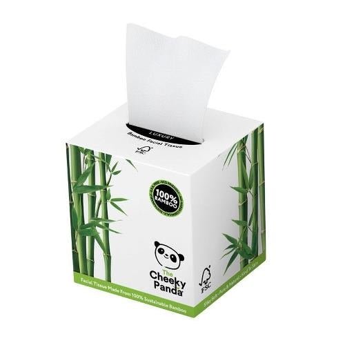 The Cheeky Panda - The Cheeky Panda - 3ply 56 Sheets Facial Tissue Cube Box - 140g - Life Cleaning & Hygiene Supplies - cheekypanda1pack