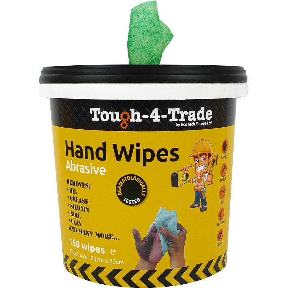 Tough - 4 - Trade - Tough - 4 - Trade Abrasive wipes Tub of 150 - Life Cleaning & Hygiene Supplies - EBMH150A