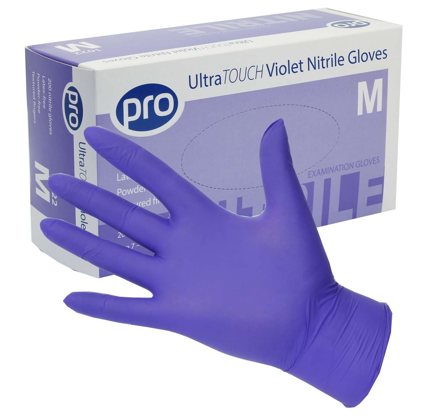 Pro - Ultratouch Violet Nitrile Gloves Extra Small - Life Cleaning & Hygiene Supplies - 1020