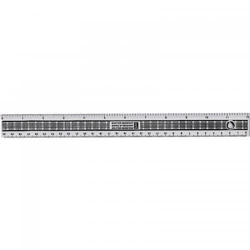 ValueX - ValueX Plastic Shatter Resistant Ruler 30cm Clear - Life Cleaning & Hygiene Supplies - 18974HA