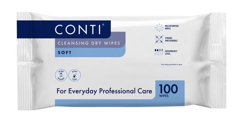 Synergy - Vernacare Conti Soft Dry Wipe Large 30 x 32cm 1 x 100 - Life Cleaning & Hygiene Supplies - CSW110