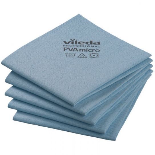Vileda - Vileda PVA Micro Ultra Absorbent Microfibre Cloth - Life Cleaning & Hygiene Supplies - Blue - 143585