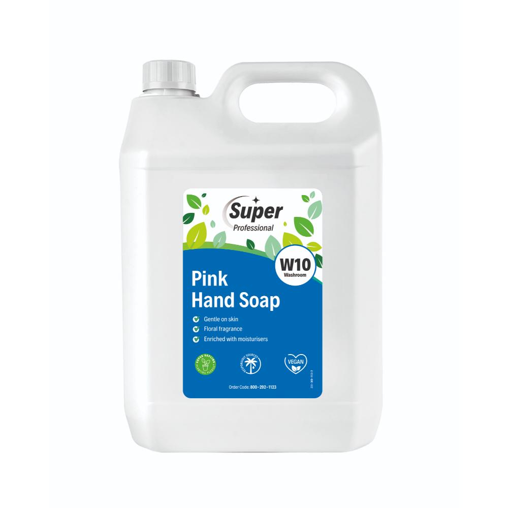Super Professional - W10 Pink Hand Soap 5 Litre - Life Cleaning & Hygiene Supplies - 800 - 292 - 1123