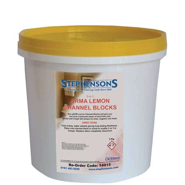 Stephensons - Yellow Contract Urinal Blocks 3kg - Life Cleaning & Hygiene Supplies - 14050