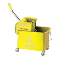Life Cleaning & Hygiene Supplies - Yellow Mobile Mop Bucket and Wringer 20 Litre - Life Cleaning & Hygiene Supplies - 101248YL